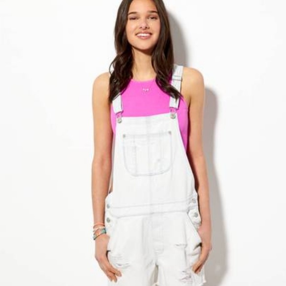 short overall american eagle pink 